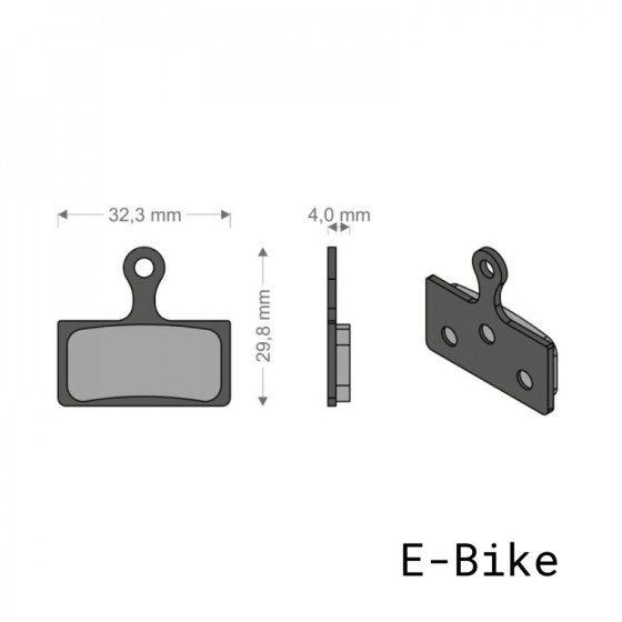 BRENTA Coppia Pastiglie Freno Mescola E-Bike Shimano XTR / XT / SLX / BR / Alfine / Deore / Fsa /